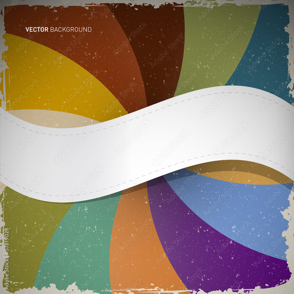 Poster retro abstract vector background