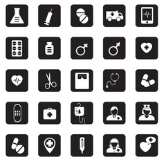 Medical and hospital service icon, vector format