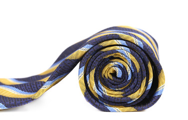Rolled up man's ties as spiral.