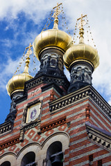 Fototapeta na wymiar Kopenhaga, Dania - Rosyjski Kościół Prawosławny