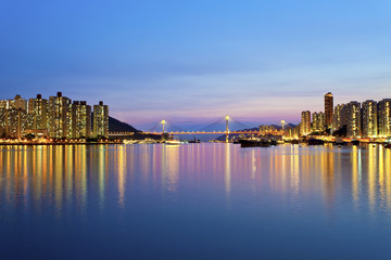 Fototapeta premium Hong Kong downtown coast
