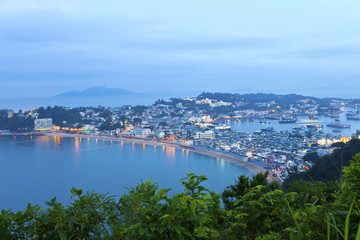 Fototapeta na wymiar Sunset island in Hong Kong, Cheung Chau.