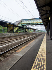 Railway track station in Japan2