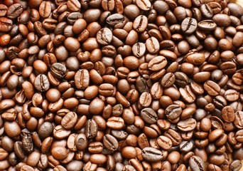 roasted coffee beans, can be used as a background