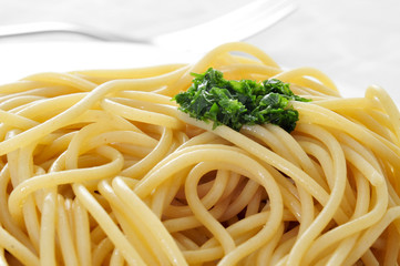 spaghetti with pesto