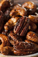 Brown Candied Caramelized Nuts