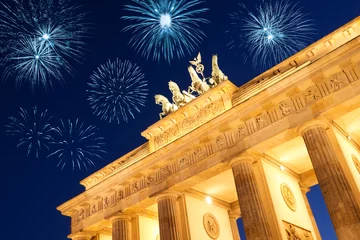 Foto op Canvas feuerwerksraketen in berlin © sp4764