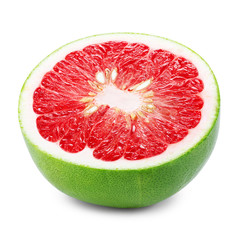 Half of red pomelo