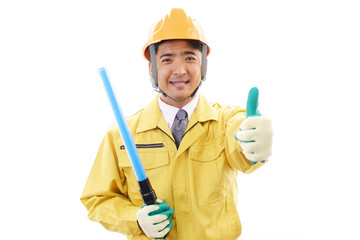 笑顔の作業員