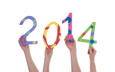 Many People Holding 2014