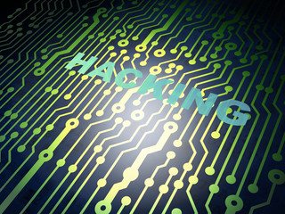 Safety concept: circuit board with Hacking