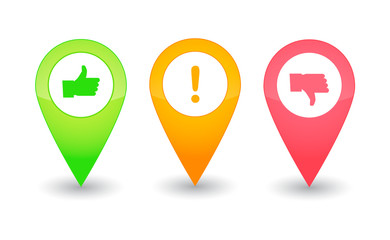 Map pointers with icons