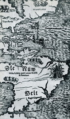 South America from  Münster's Cosmographia (1544)