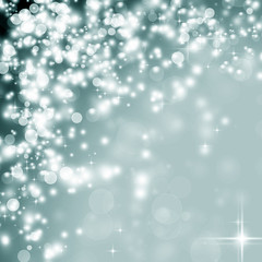 Abstract Christmas background of holiday lights