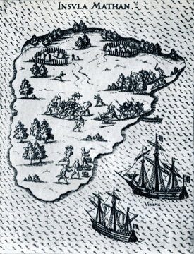 Death of Magellan on the Philippine island of Mactan (1626)