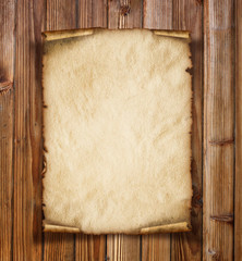 Old paper on the wood background - 57831225
