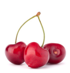 Fototapeta na wymiar Heart shaped cherry berries