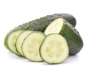 Sliced cucumber vegetable