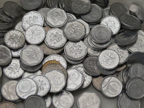 Czech korunas coins