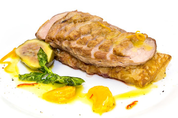 goose breast cooked on griles
