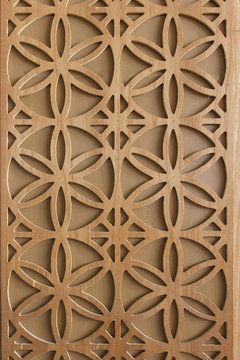 Wooden flower pattern