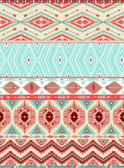 Aztec geometric seamless pattern