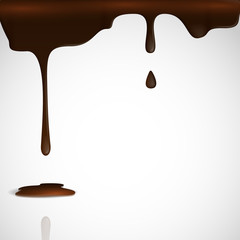 Melted Chocolate Dripping.