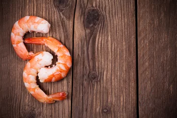Keuken foto achterwand Schaaldieren tiger shrimps