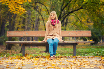 girl sitting on bench