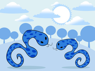 Illustration of cute Snake