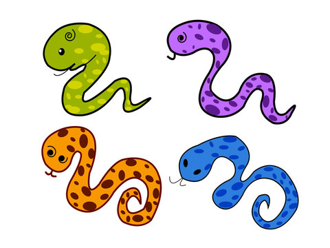 Illustration of cute Snake