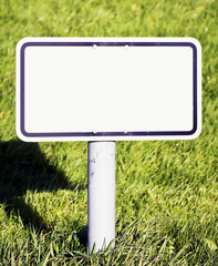 blank sign