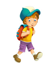 Cartoon child isolated - illustration for the children