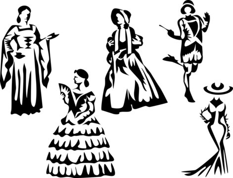 women historical dresses