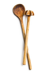 wooden spoon and whisk