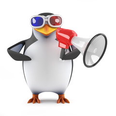 Penguin makes an announcement in 3d