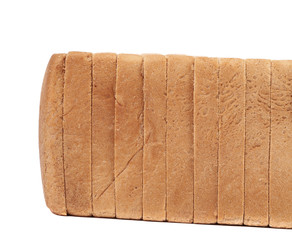 Sliced loaf of white bread