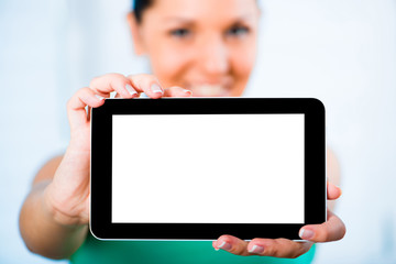 girl with the TouchPad