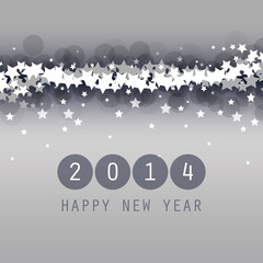 Fototapeta na wymiar New Year Card, Cover or Background Template - 2014
