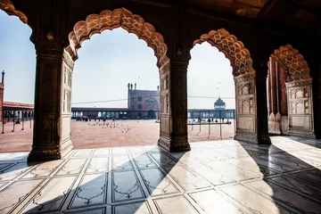 Deurstickers Jama Masjid Mosque, old Delhi, India. © Curioso.Photography
