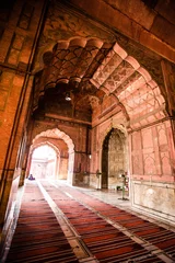 Schilderijen op glas Jama Masjid Mosque, old Delhi, India. © Curioso.Photography