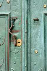 Fototapeta premium Steel door with lock