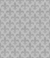 Gray Fleur De Lis Textured Fabric Background - obrazy, fototapety, plakaty