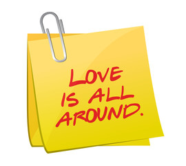 love is all around post illustration design