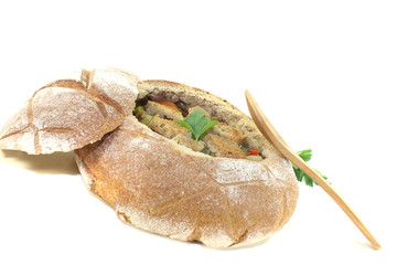 Brotsuppe mit Chilli