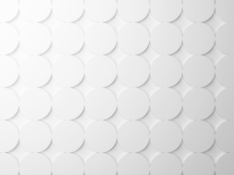 Abstract white background texture with round pattern © evannovostro