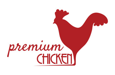 Fototapeta na wymiar Premium chicken sign