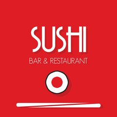 Plakaty  Karta menu restauracji sushi