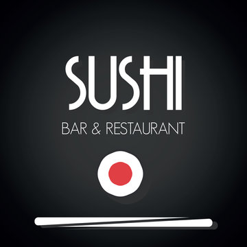 Sushi restaurant menu card