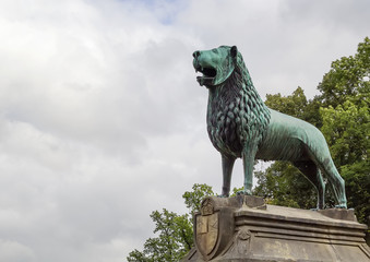 sculpture about the palace of Goslar, Germany